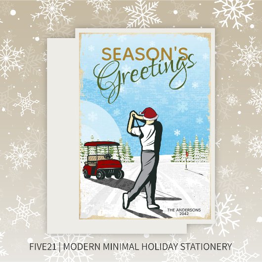 Elegantes, Vintag Inspiriertes Golf Weihnachten