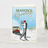 Elegantes, Vintag Inspiriertes Golf Weihnachten (Vorderseite)
