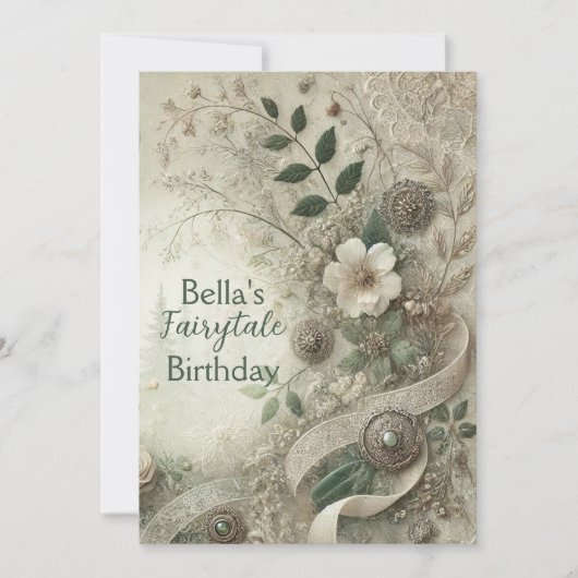 Elegantes, Vintag Inspiriertes Party Einladung (Vorderseite)