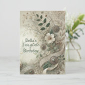 Elegantes, Vintag Inspiriertes Party Einladung (Stehend Vorderseite)