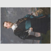 Elegantes Vintag Man Tissue Paper Seidenpapier (Vorderseite)