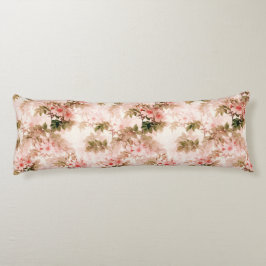 Elegantes Vintag rosa Blumenmuster Bettwäsche Seitenschläferkissen