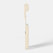 Elegantes Vintag rosa Floral Monogramm iPhone Hülle (Linke Seite)