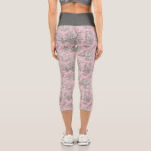 Elegantes Vintag-rosa-graues Spielzeug Capri Leggings (Rückseite)