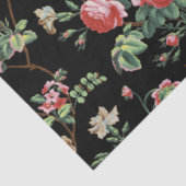 Elegantes, Vintag rosa rosa Blumenpapier Seidenpapier (Ausschnitt)