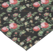 Elegantes, Vintag rosafarbenes Rosenblütentablett Tischdecke (Schrägansicht)