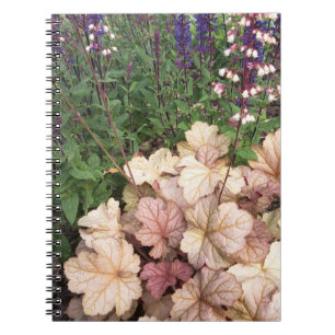 Elegantes Vintage-Blumen-Garten-Spiral-Notizbuch J Notizblock