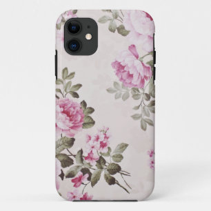Elegantes Vintage-Blumen-Rosen-iPhone-Case iPhone 11 Hülle