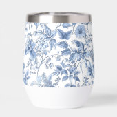 Elegantes Vintage-Blumen-Toile (Rückseite)