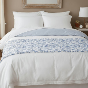 Elegantes Vintage-Blumen-Toile Fleecedecke