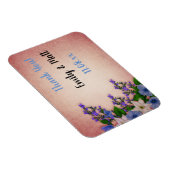 Elegantes vintage-blumendesign mit Text Magnet (Rechte Seite)