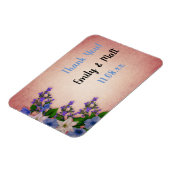 Elegantes vintage-blumendesign mit Text Magnet (Linke Seite)