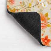 Elegantes Vintage-Blumenmuster-Design Mousepad (Ecke)