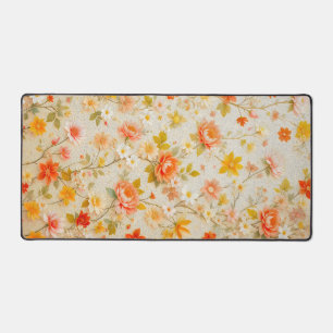 Elegantes Vintage-Blumenmuster-Design Schreibtischunterlage