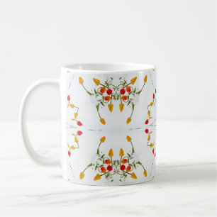 Elegantes vintage Blumenmuster Kaffeetasse