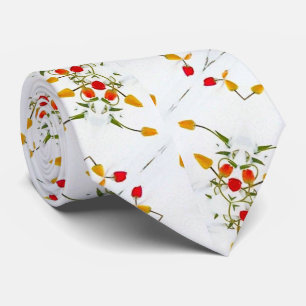 Elegantes Vintage-Blumenmuster Krawatte