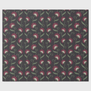 Elegantes Vintage-Blumenverpackungspapier Geschenkpapier