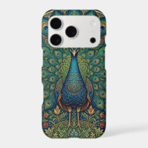 Elegantes vintage-bohemian-Pfau-Design