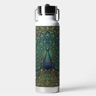 Elegantes vintage-bohemian-Pfau-Design Trinkflasche