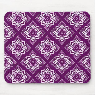 Elegantes vintage Boho Blumenmuster Mousepad