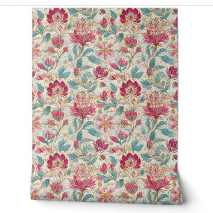 Elegantes vintage-botanisches Wandmuster Tapete