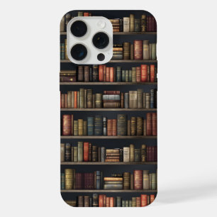 Elegantes Vintage Bücherregal – Dark Academia Gesc iPhone 15 Pro Max Hülle