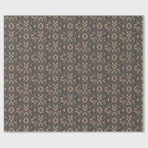 Elegantes Vintage-Damask-Blumen-Geschenkpapier