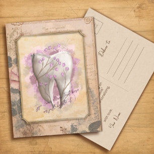 Elegantes Vintage-Dentalgeschenk im klassischen St Postkarte