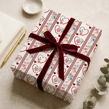 Elegantes, vintage, girly Herz-Blumenmuster zum Va