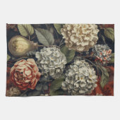 Elegantes vintage Hydrangeen-Blumenmuster Geschirrtuch (Horizontal)