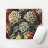 Elegantes vintage Hydrangeen-Blumenmuster Mousepad (Mit Mouse)