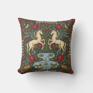 Elegantes Vintage im Stil von William Morris Schla Kissen