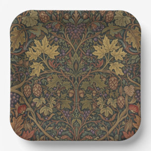 Elegantes vintage Landhaus - Botanischer Herbst Du Pappteller