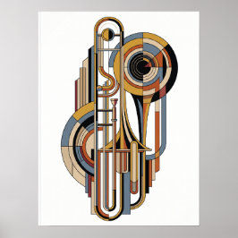 Elegantes Vintage Modern Jazz Plakat