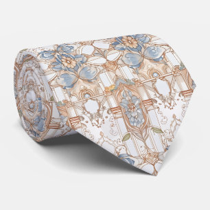 Elegantes Vintage-Nouveau-Floral Krawatte