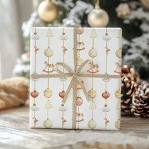 Elegantes Vintage-Schaukelpferd-Weihnachten