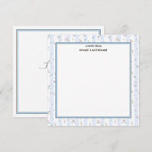 Elegantes Vintage-Shabby-Chic-Florales Danke Mitteilungskarte