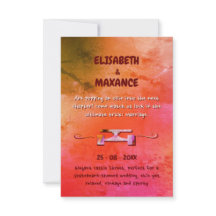 Elegantes Vintage-Skateboard-Hochzeitsterracotta 