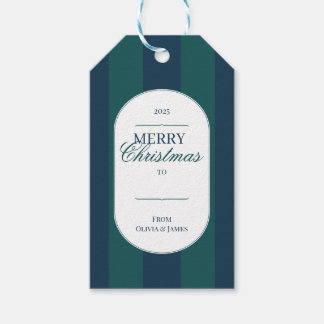 Elegantes vintage-Tartan-Karo-Weihnachtsgeschenk-A Geschenkanhänger