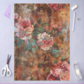 Elegantes Vintage viktorianisches rustikales flora Seidenpapier (Basteln)