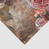 Elegantes Vintage viktorianisches rustikales flora Seidenpapier (Ausschnitt)