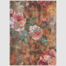 Elegantes Vintage viktorianisches rustikales flora Seidenpapier