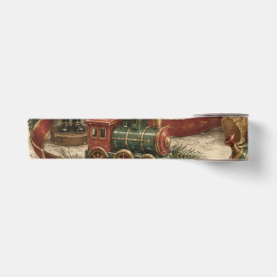 Elegantes Vintage-Weihnachten, Antiker Spielzeugso Satinband