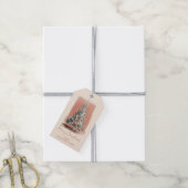 Elegantes Vintage-Weihnachten Geschenkanhänger (Mit Garn)