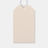 Elegantes Vintage-Weihnachten Geschenkanhänger (Rückseite)