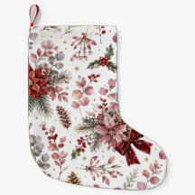 Elegantes Vintage-Weihnachts-Blumenmuster