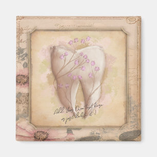 Elegantes Vintages altmodisches Dental-Geschenkhef Magnet