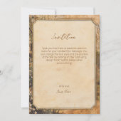 Elegantes Vintages altmodisches Dentalgeschenk Einladung (Vorderseite)