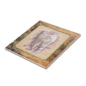 Elegantes Vintages altmodisches Dentalgeschenk Fliese (Seite)