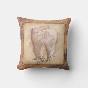 Elegantes Vintages altmodisches Dentalgeschenk Kissen